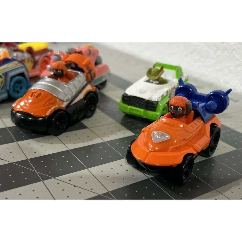 Paw Patrol Mighty Pups Super Paws Set TRUE METAL Car Assortment Lot of 6 toy car